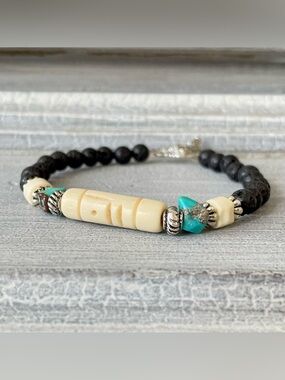 Southwestern style handmade beaded bracelet
